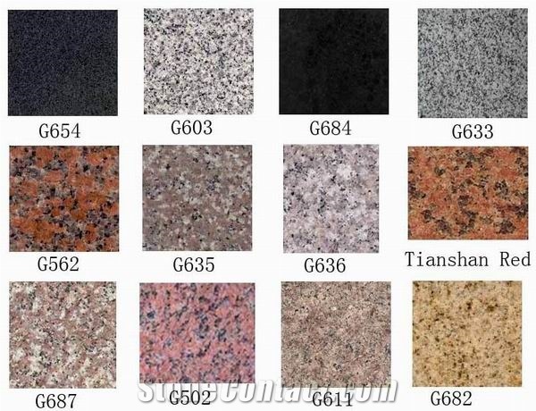 Fargo Stone Supply Chinese Granite, G603, G664, G687, G682, G654, G684, G635, G636, G562, Factory Supply in Good Quality, Granite Tiles and Slabs, Building Stones