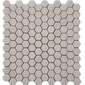 Carrara White Hexagon Mosaic