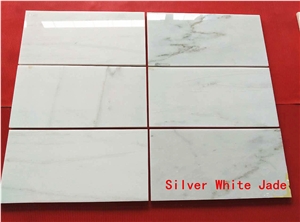 Silver White ,China White Marble,Quarry Owner,Good Quality,Big Quantity,Marble Tiles & Slabs,Marble Wall Covering Tiles