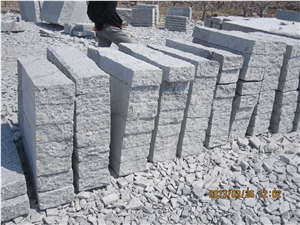 Cheapest Granite Kerbstone, G341 Granite Kerbstone, Grey Granite Kerbstone with Chamfer, China Granite Kerbstone