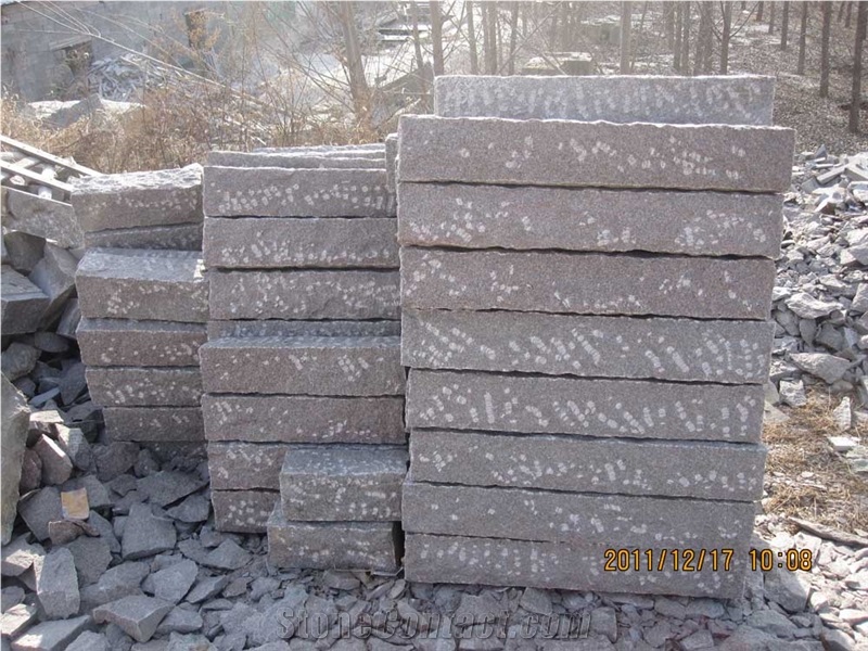 Cheapest Granite Palisade, G354 Red Palisade Pineappled, China Granite G354 Palisade