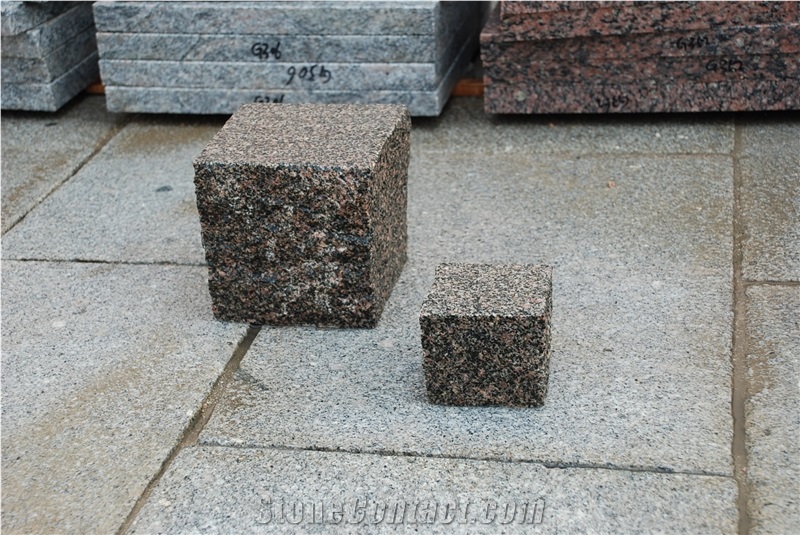 Red Granite Cube Stone&Pavers, G352 Cube Stone&Pavers, Red Granite G352 Cube Stone&Pavers