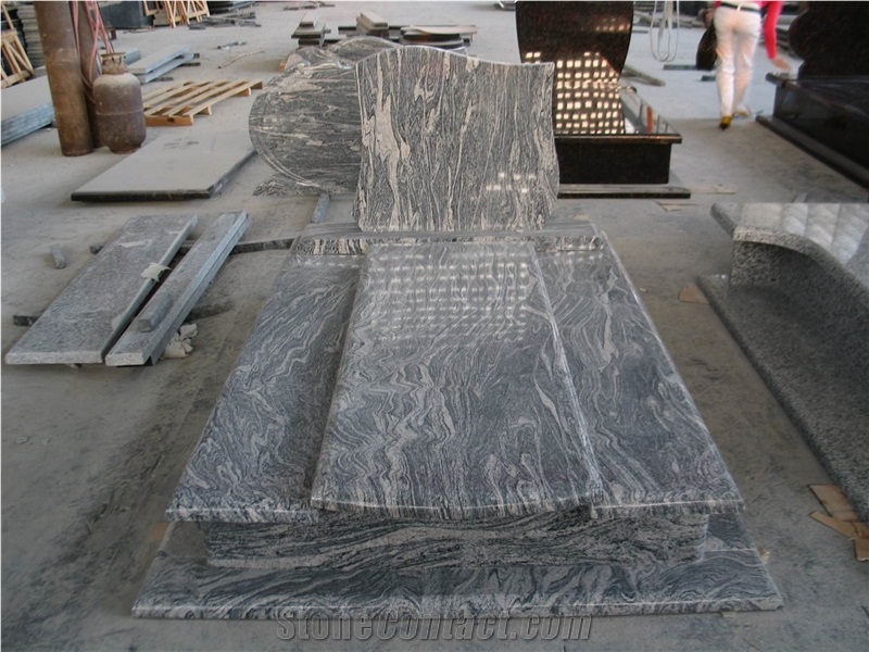 China Juparana Granite Tombstone & Monument Design