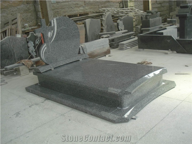 Impala Black Granite Tombstone & Monument
