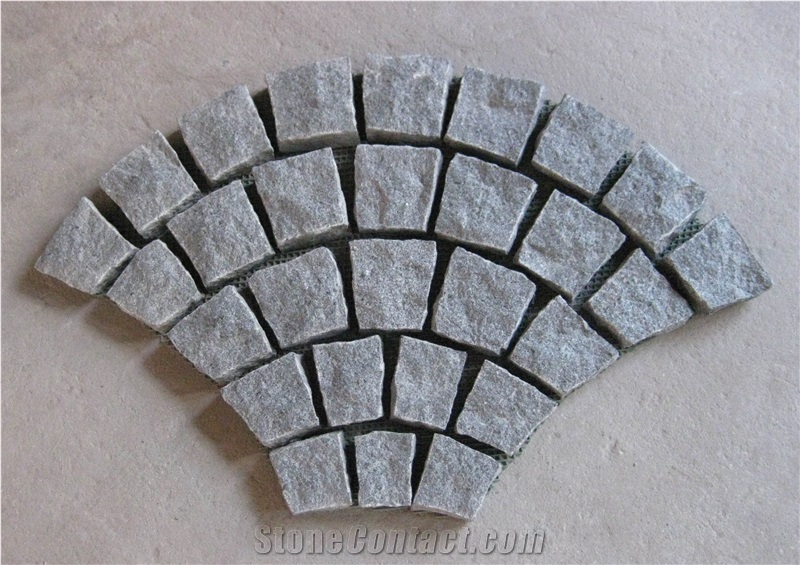 Granite Paving Stone with Mesh, Granite Cube Stone & Pavers