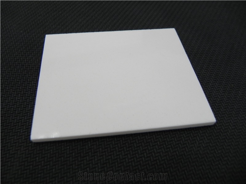 Pure White Quartz Stone Slabs and Tiles, Engineered Quartz Stone