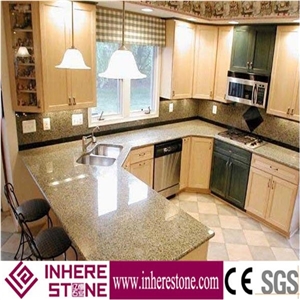 G682 Granite Kitchen Countertops Design, Yellow Granite Kitchen Worktops