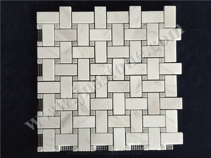 White Marble Mosaic / Carrara Marble Mosaic Tiles/ New Design Pattern / Natural Stone Marble.