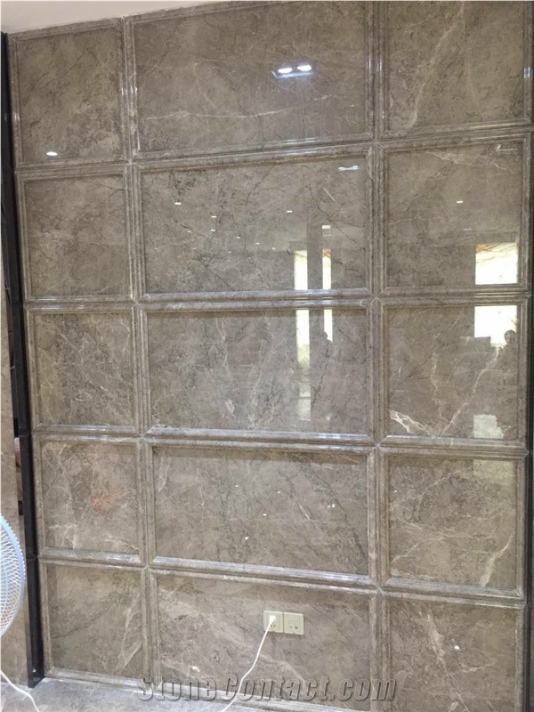 Silver Brown Marble Tiles, Slabs, polished marble floor covering tiles, wall tiles 