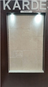 Ivory Traverten Tiles & Slabs, White Travertine Tiles Pattern, Walling Tiles