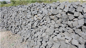 Black Basalt Cobbles, Cube Stone & Pavers