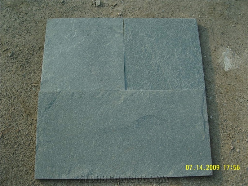 Chinese Cheap Green Slate Tile & Slab for Flooring Covering