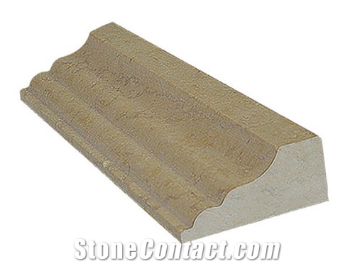 Beige Marble Bullnose Rope Moldings /Border Lines for Interior Stone