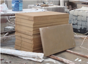 China Beige Sandstone Honed Tiles