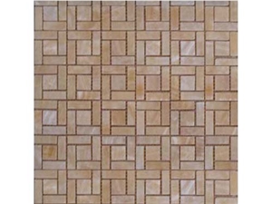 China Honey Onyx Mosaic Polished Tiles / Brick Mosaic for Bathroom Walling Design/ Floor Mosaic
