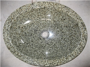 Crystal Yellow Granite China Yellow Granite Round Sinks/ Bathroom Basin /Wash Bowl