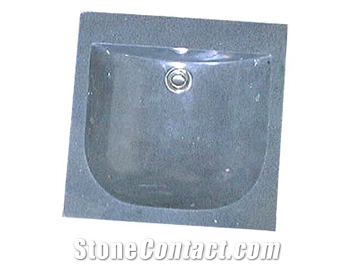 G654 Grey Granite Bath Tops/ China Impala Black Granite Vanity Top with Basins / Round Wash Basin