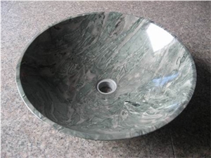 Grace Green Marble Round Sinks/ Basin for Bathroom