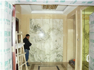 Landscaping White Onyx Tiles for Wall Covering /Living Room Wall Tv Background