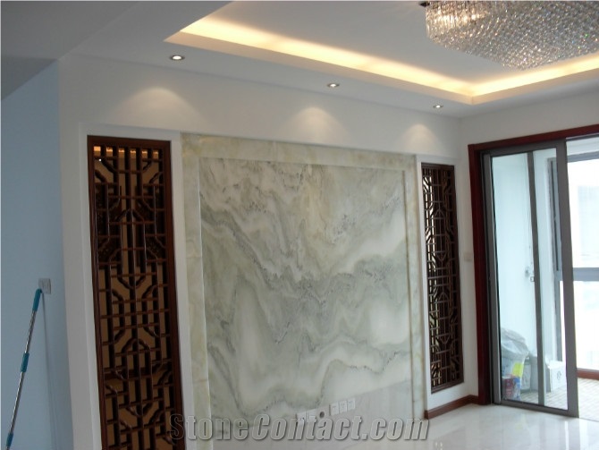Landscaping White Onyx Tiles for Wall Covering /Living Room Wall Tv Background