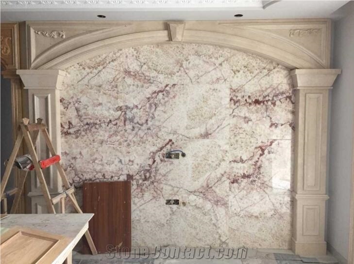 Lilac Onyx Polishing Tiles for Wall Covering /Living Room Wall Tv Background/ Home Decoration