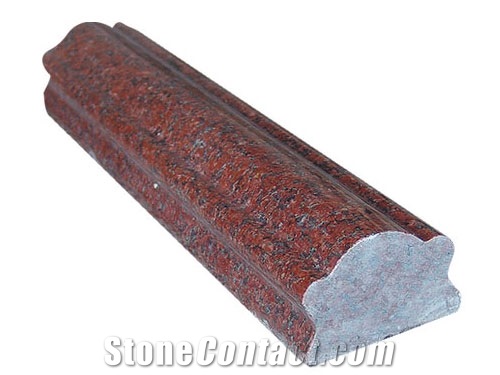 Maple Red G562 Granite Rope Moldings / Border Lines for Interior Stone