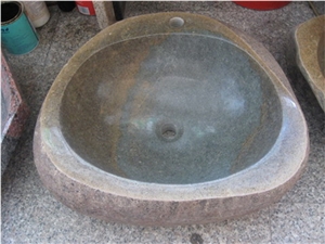 Natural Stone River Stone Oval Sinks/ Vessel Basins