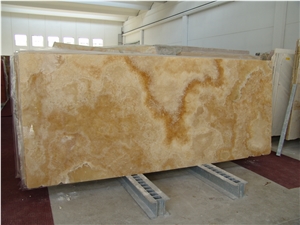 Onice Miele Nuvolato Onyx /Turkey Yellow Onyx Slabs Polished Tiles for Hotel Wall & Floor Covering