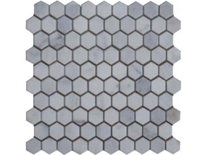 Pink Onyx Hexagon Mosaic Tiles for Hotel Bathroom Floor Deisgn