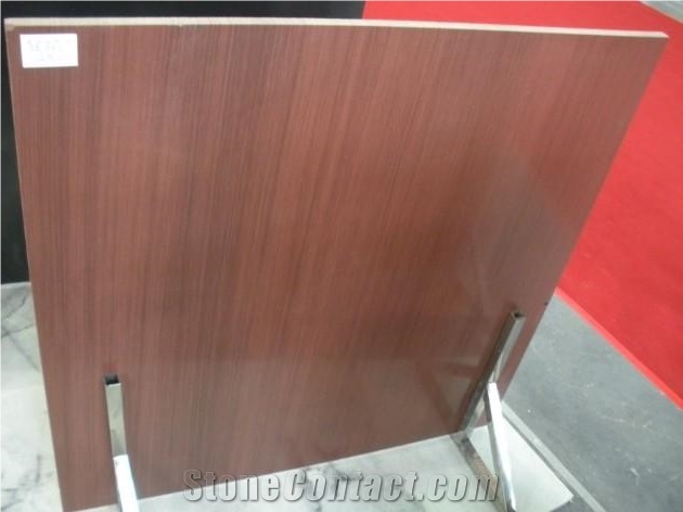 Polished China Red Wooden Vein Sandstone Tiles & Slabs Wall Cladding/ Tiles for Wall Covering