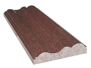 Red Granite High Polished Bullnose Moldings /Border Decos Interior Stone