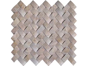 Split Face Beige Marble Mosaic Tiles for Bathroom Walling Design/ Floor Mosaic