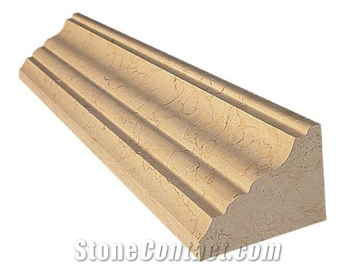 Sunny Beige Marble Rope Moldings/ Border Lines for Interior Stone