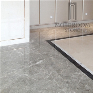 Bleu Cendre Silver Grey Marble Slab & Tile for Wall and Floor