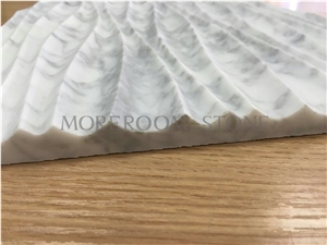 Cross Pattern Marble Slab Full Marble 18mm Thickness