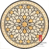 Customized Ceramic Tile, Water Jet Porcelain Marble Tile, Round Design Ceramic Tile for Hall,Decorative Porcelain Tile Made in Foshan