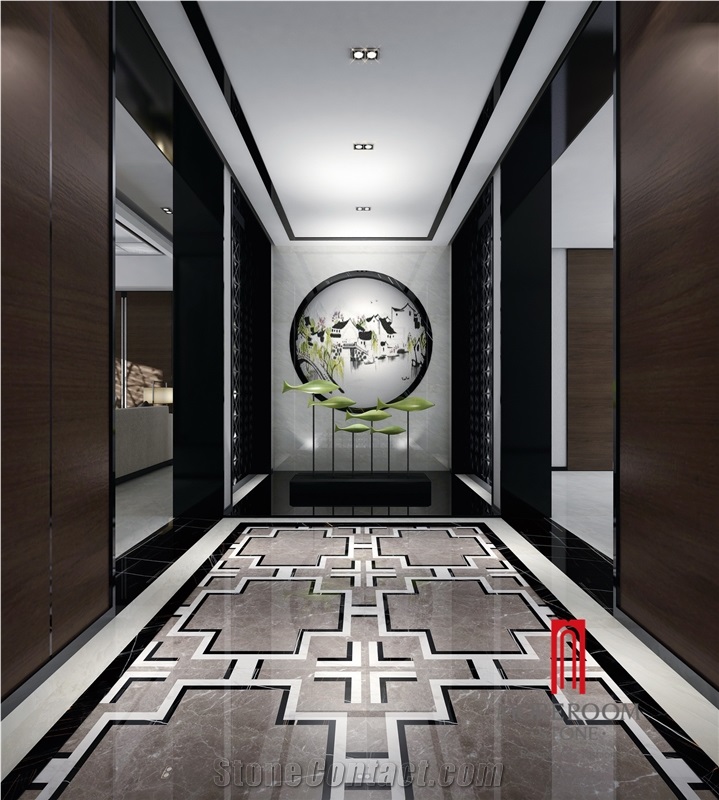 Messi Grey Marble Ceramic Wall Tile, Porcelain Floor Tiles for Home Decoration