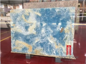 Sky Color Blue Marble Slab & Tile for Floor & Wall