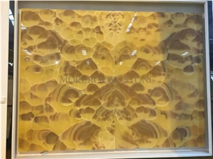 Translucent Bookmatch Fantasy Onyx Tiles for Wall Background Decoration