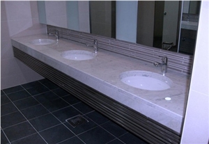 Carrara White Marble Bathroom Vanity Tops Bathroom Countertops