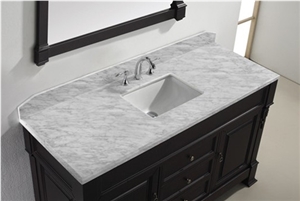 Carrara White Marble Bathroom Vanity Tops Bathroom Countertops