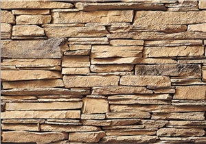 China Brown Slate Natural Split Cultured Stone, Wall Cladding