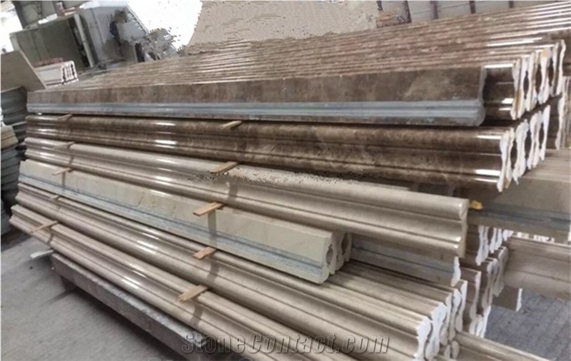 Space Silver, Sky Silver Turkey Marble Skirting, Skirting Boards, Baseboard