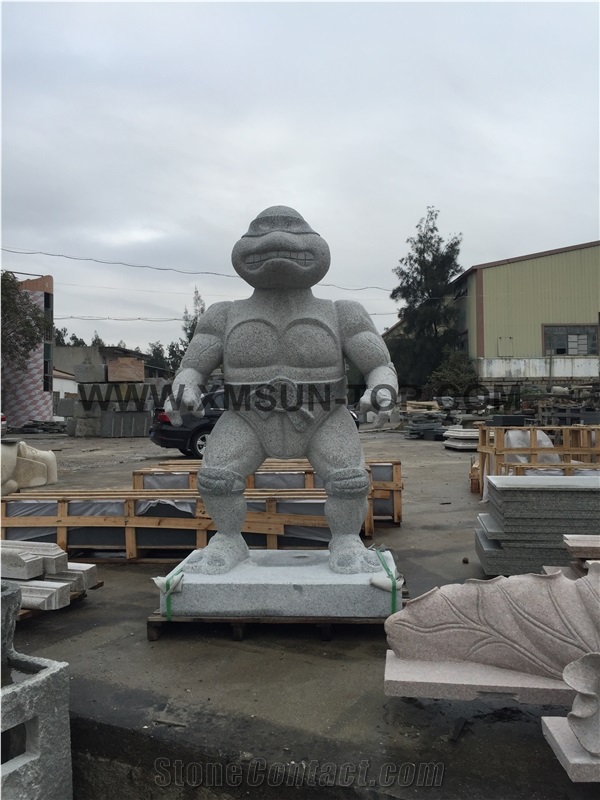Animal Stone Sculpture/China Handcarved Sculpture/Stone Carving/Granite Engraving/Garden Decoration/Grey Stone Carving/Exterior Sculptures/Landscape Sculptures/Statues