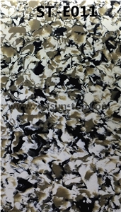 Black and White with Vein Artificial Quartz Stone Slab /Multicolor Artificial Quartz Slab&Tile/Engineered Stone Slab/Floor & Wall Tile/Wall Covering/Floor Covering/Polished Surface/Silestone