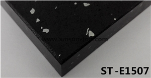 Black Artificial Quartz Stone Tile & Slab/Engineered Quartz Stones/Manmade Stone/Cut to Size/Engineered Tiles/Floor & Wall Covering/Decoration