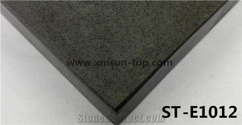 Black Fine Particle Artificial Quartz Stone Slab/Simple Color Engineered Quartz Stone//Floor & Wall Tile/Wall Covering/Floor Covering/Polished Surface