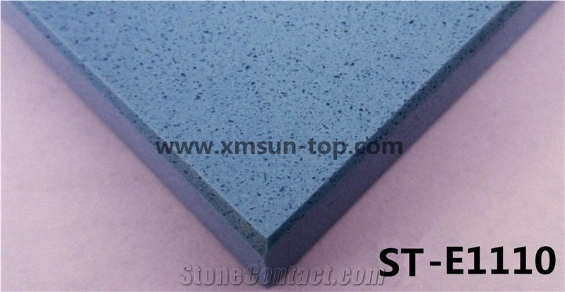 Blue Fine Particle Artificial Quartz Stone Slab/Simple Color Engineered Quartz Stone//Floor & Wall Tile/Wall Covering/Floor Covering/Polished Surface