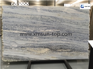 Calcite Azul Extra Quartzite Slab/Quartzite Big Slabs & Tiles & Gangsaw Slabs & Strips(Small Slabs) & Customized