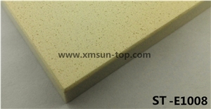 Cream Yellow Fine Particle Artificial Quartz Stone Slab/Simple Color Engineered Quartz Stone/Floor & Wall Tile/Wall Covering/Floor Covering/Polished Surface